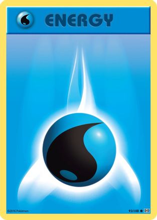 Water Energy 093/108  - Reverse Holofoil XY  Evolutions