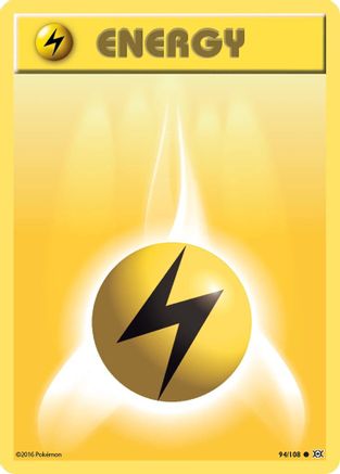 Lightning Energy 094/108  - Reverse Holofoil XY  Evolutions