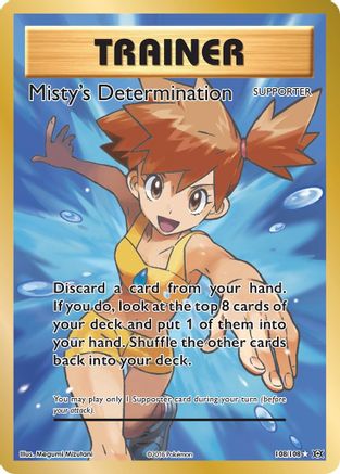 Misty's Determination (Full Art) 108/108  - Holofoil XY  Evolutions