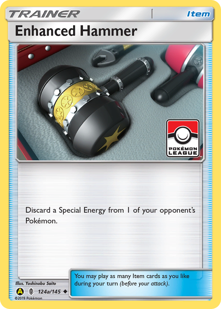 Enhanced Hammer (Pokemon League) 124a/145  - Reverse Holofoil League & Championship Cards