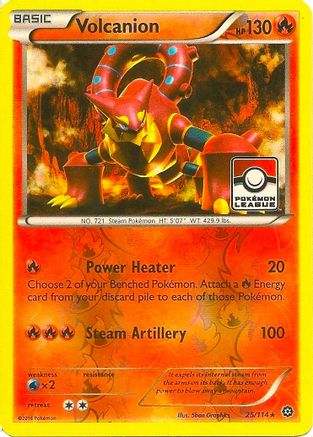 Volcanion (Pokemon League) 025/114  - Reverse Holofoil League & Championship Cards