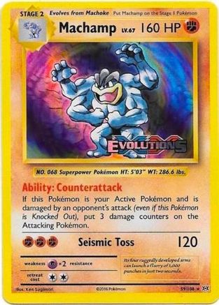 Machamp (XY Evolutions Prerelease) 059  - Holofoil XY Promos