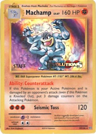 Machamp (Prerelease) [Staff] 059/108  - Holofoil XY Promos