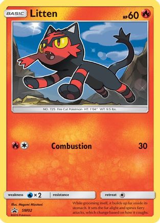 Litten SM02  - Holofoil SM Promos