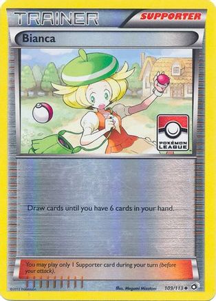 Bianca (Pokemon League) 109/113  - Reverse Holofoil League & Championship Cards