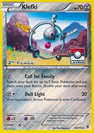 Klefki (Pokemon League) [2nd Place] 066/119  - Reverse Holofoil League & Championship Cards
