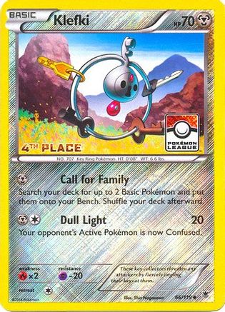 Klefki (League Promo) [4th Place] 066/119  - Reverse Holofoil League & Championship Cards
