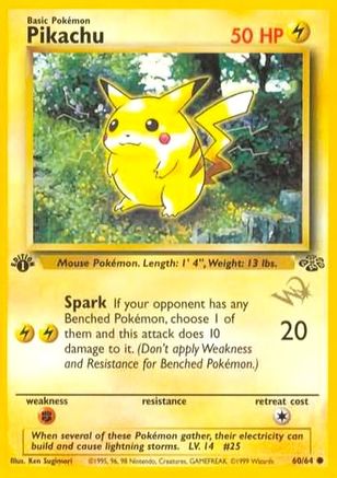 Pikachu [W Stamped] 060/64 WoTC Promo