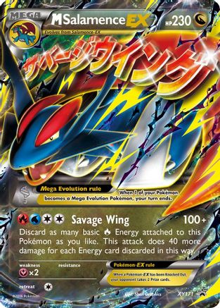 M Salamence EX XY171  - Holofoil XY Promos