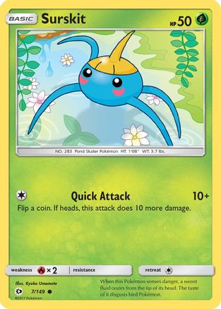 Surskit 007/149  - Reverse Holofoil SM Base Set