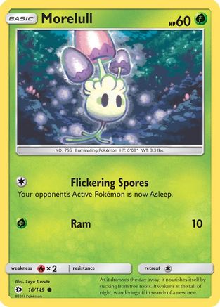 Morelull 016/149  - Reverse Holofoil SM Base Set