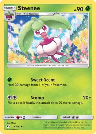 Steenee 019/149  - Reverse Holofoil SM Base Set