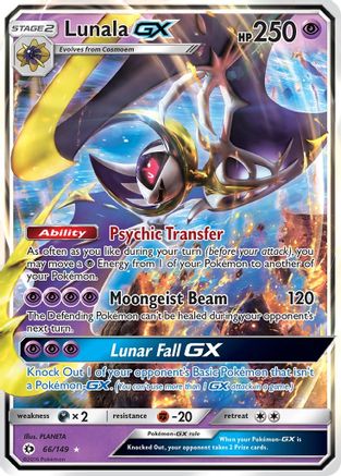 Lunala GX 066/149  - Holofoil SM Base Set