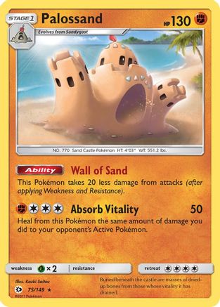Palossand 075/149  - Reverse Holofoil SM Base Set