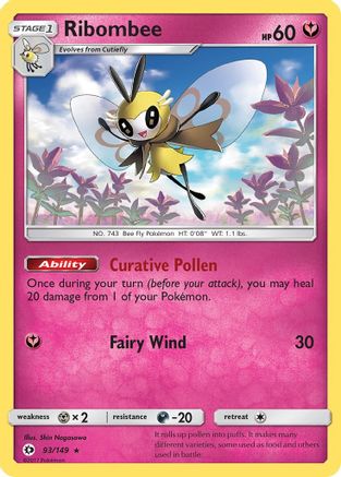 Ribombee 093/149  - Holofoil SM Base Set