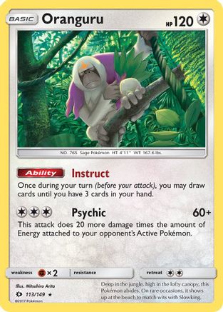 Oranguru 113/149  - Holofoil SM Base Set