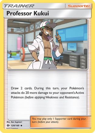 Professor Kukui 128/149  - Reverse Holofoil SM Base Set