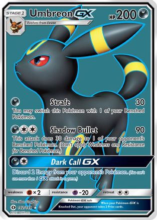 Umbreon GX (Full Art) 142/149  - Holofoil SM Base Set