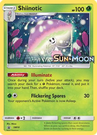 Shiinotic (Prerelease) SM10  - Holofoil SM Promos