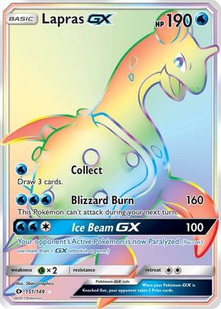 Lapras GX 151/149  - Holofoil SM Base Set
