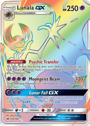 Lunala GX 153/149  - Holofoil SM Base Set