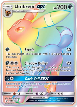 Umbreon GX 154/149  - Holofoil SM Base Set