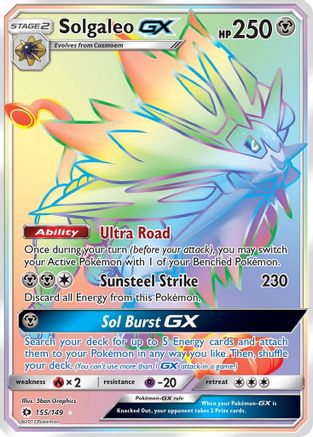 Solgaleo GX 155/149  - Holofoil SM Base Set
