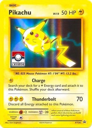 Pikachu (Pokemon League) XY202  - Holofoil League & Championship Cards