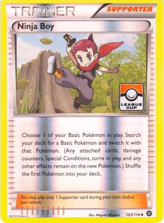 Ninja Boy (League Cup) 103/114  - Reverse Holofoil League & Championship Cards