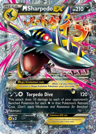 M Sharpedo EX XY200  - Holofoil XY Promos