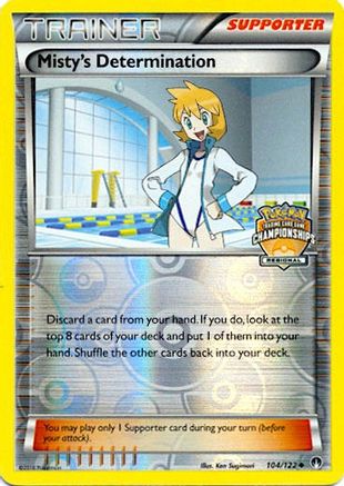 Misty's Determination (Regional Championships) 104/122  - Reverse Holofoil League & Championship Cards
