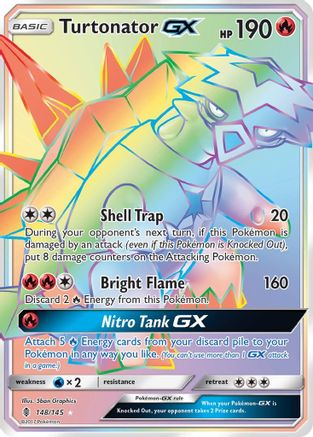 Turtonator GX 148/145  - Holofoil SM  Guardians Rising