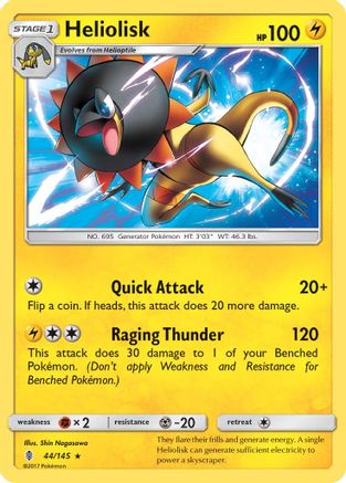 Heliolisk 044/145 - Reverse Holofoil Guardians Rising