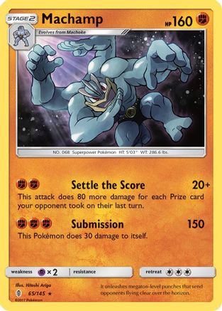 Machamp 065/145  - Holofoil SM  Guardians Rising