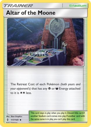 Altar of the Moone 117/145  - Reverse Holofoil SM  Guardians Rising