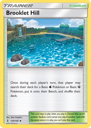Brooklet Hill 120/145  - Reverse Holofoil SM  Guardians Rising