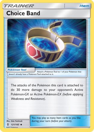 Choice Band 121/145  - Reverse Holofoil SM  Guardians Rising