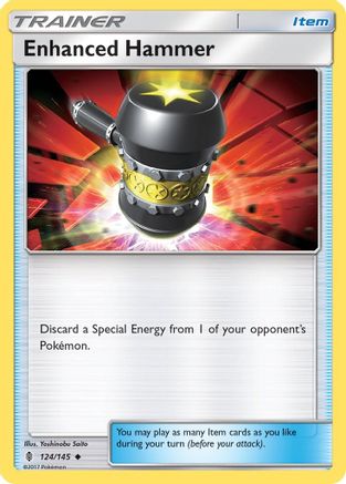 Enhanced Hammer 124/145  - Reverse Holofoil SM  Guardians Rising
