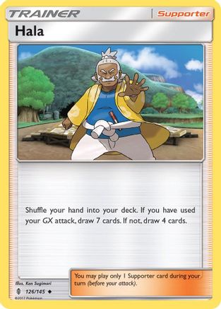Hala 126/145  - Reverse Holofoil SM  Guardians Rising