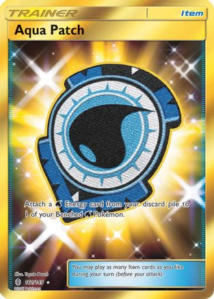 Aqua Patch 161/145  - Holofoil SM  Guardians Rising