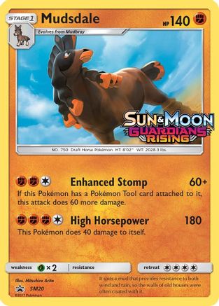 Mudsdale (Prerelease) SM20  - Holofoil SM Promos