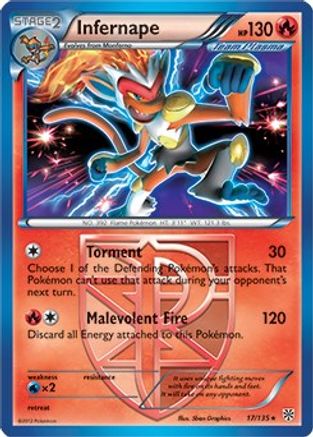 Infernape (BW Plasma Storm) 017/135  Deck Exclusives