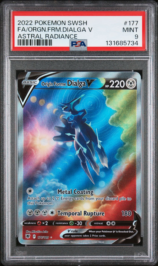 Origin Forme Dialga V 177/189 PSA 9 2022 Astral Radiance Pokemon