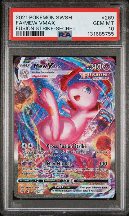 Mew Vmax 269/264 PSA 10 2021 Fusion Strike Pokemon