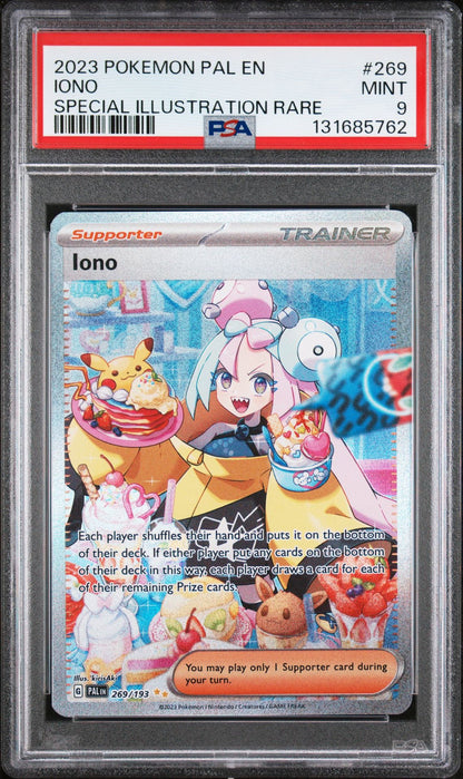 Iono 269/193 PSA 9 2023 Paldea Evolved Pokemon