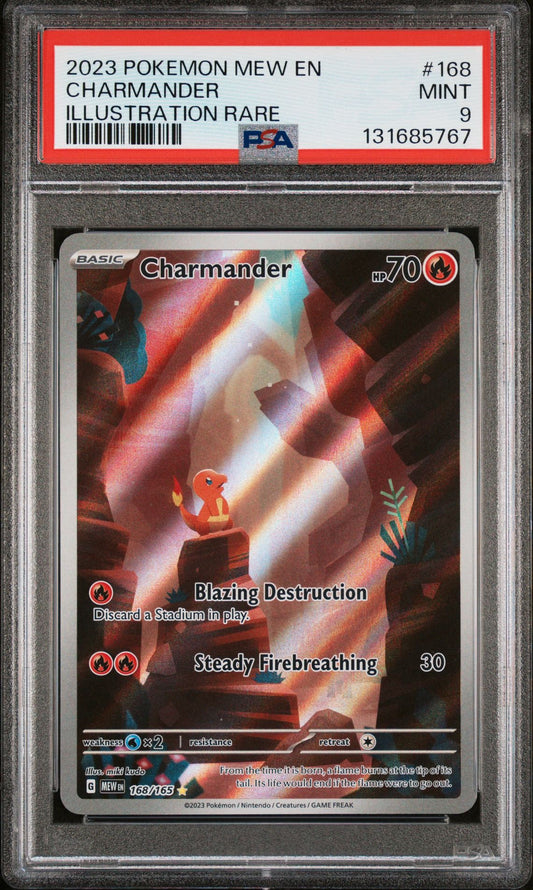 Charmander 168/165 PSA 9 2023 151 Pokemon