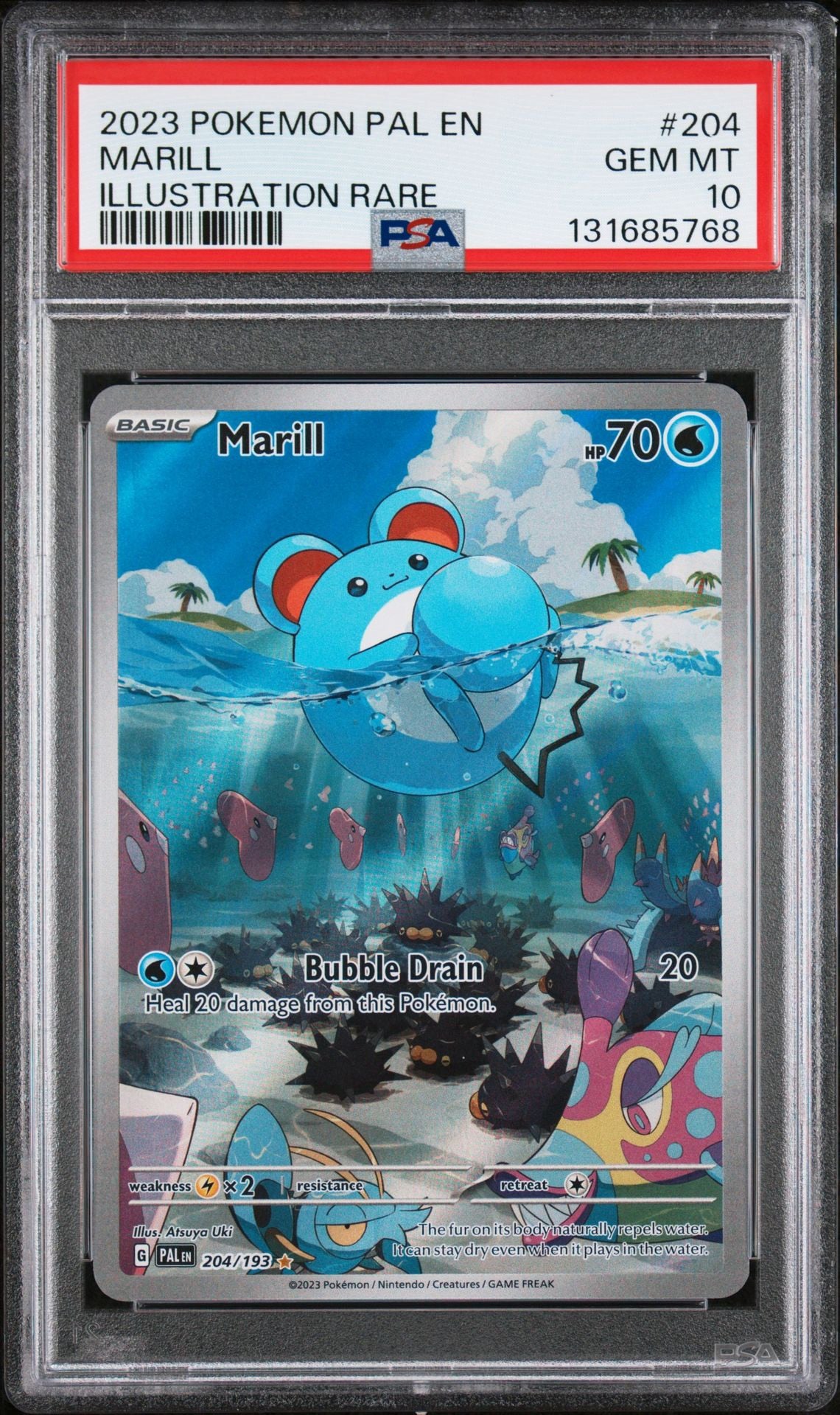 Marill 204/193 PSA 10 2023 Paldea Evolved Pokemon