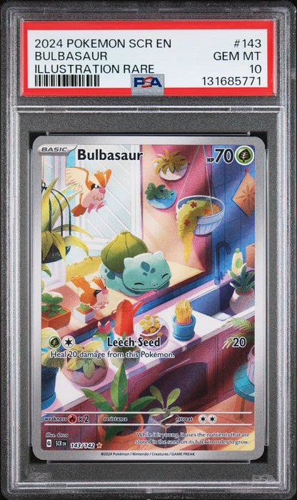 Bulbasaur 143/142 PSA 10 2024 Stellar Crown Pokemon