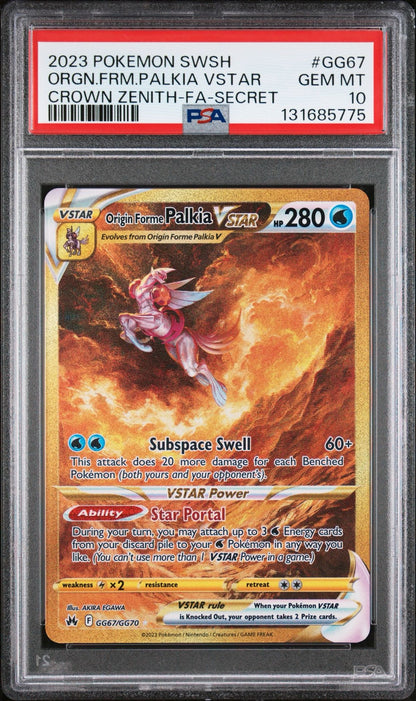 Origin Forme Palkia Vstar GG67/GG70 PSA 10 2023 Crown Zenith Pokemon