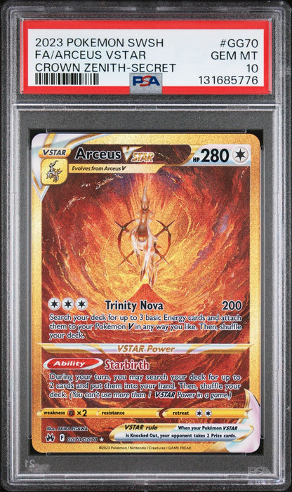 Arceus Vstar GG70/GG70 PSA 10 2023 Crown Zenith Pokemon